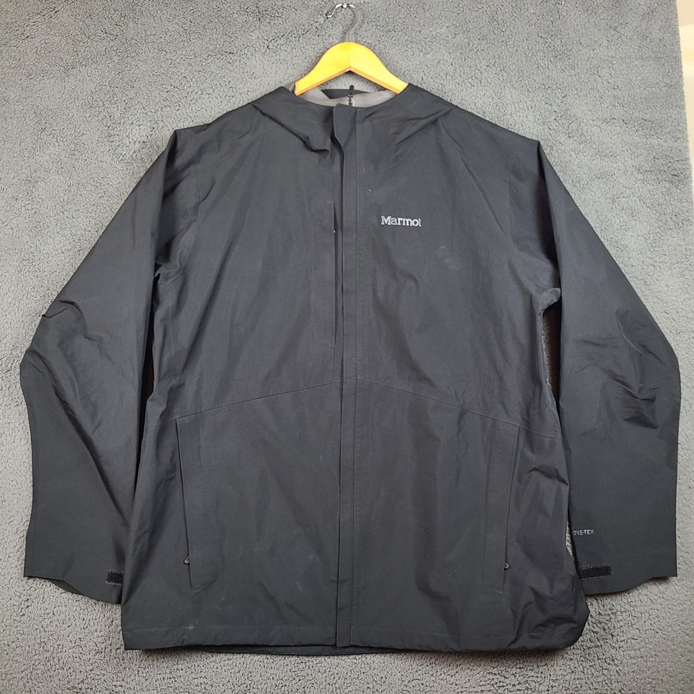 Marmot Minimalist Gore-Tex Jacket Black Mens 2XT Tall Rain Shell M11986